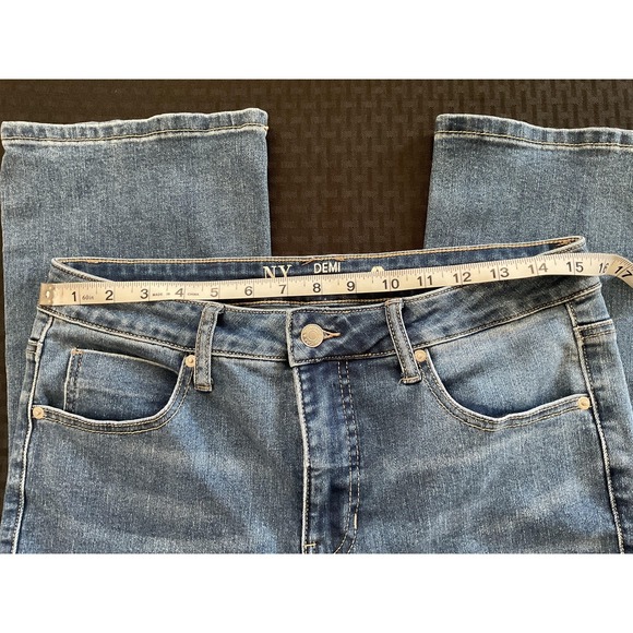 2 pk NY&C Jeans Womens 12 Blue Demi Bootcut Stretch Mid Rise Denim Classic Style - Picture 8 of 11